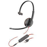 Plantronics 209746-101 Blackwire C3215 Monaural Headset USB-A